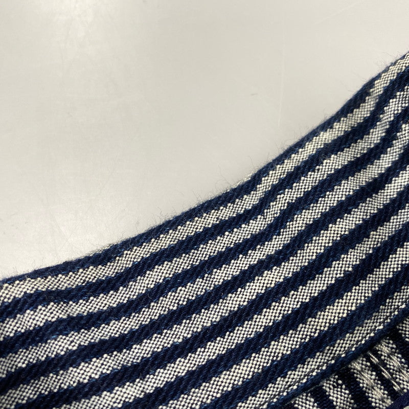 【中古品】【メンズ】 BLUE BLUE ブルーブルー COVERALLS JACKET カバーオール ジャケット ストライプ アウター 145-251119-as-13-izu サイズ：1 カラー：インディゴ 万代Net店