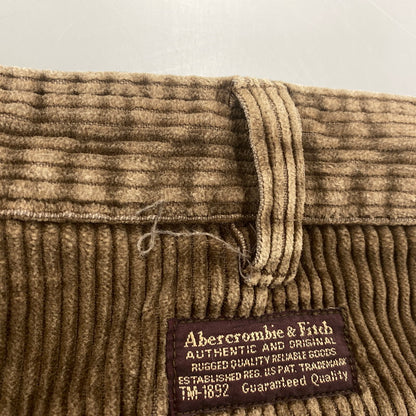 【中古品】【メンズ】 Abercrombie&Fitch アバークロンビーアンドフィッチ CORDUROY PANTS コーデュロイパンツ ボトムス 157-251123-as-11-izu サイズ：33×30 カラー：ブラウン 万代Net店