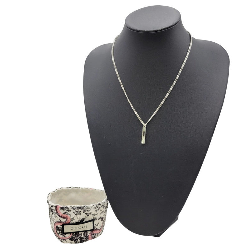 【中古品】【メンズ/レディース】 GUCCI グッチ 925 カットアウトG ネックレス アクセサリー 182-251115-as-25-izu カラー：シルバー 万代Net店