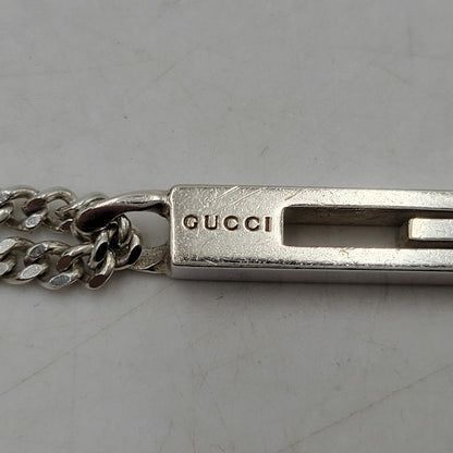 【中古品】【メンズ/レディース】 GUCCI グッチ 925 カットアウトG ネックレス アクセサリー 182-251115-as-25-izu カラー：シルバー 万代Net店