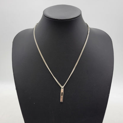 【中古品】【メンズ/レディース】 GUCCI グッチ 925 カットアウトG ネックレス アクセサリー 182-251115-as-25-izu カラー：シルバー 万代Net店