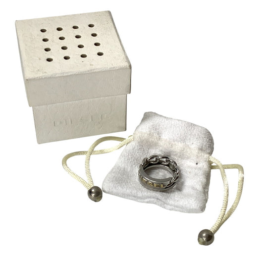 【中古品】【メンズ/レディース】 DIESEL ディーゼル チェーンリング 193-251124-ya-07-izu サイズ：下記参照 カラー：シルバー 万代Net店