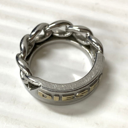 【中古品】【メンズ/レディース】 DIESEL ディーゼル チェーンリング 193-251124-ya-07-izu サイズ：下記参照 カラー：シルバー 万代Net店