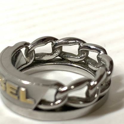 【中古品】【メンズ/レディース】 DIESEL ディーゼル チェーンリング 193-251124-ya-07-izu サイズ：下記参照 カラー：シルバー 万代Net店