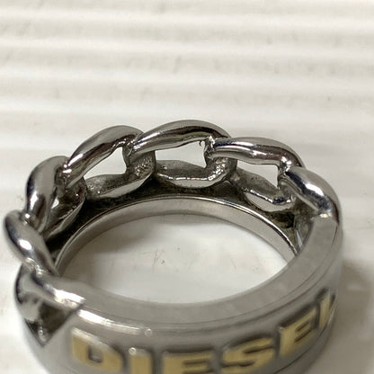【中古品】【メンズ/レディース】 DIESEL ディーゼル チェーンリング 193-251124-ya-07-izu サイズ：下記参照 カラー：シルバー 万代Net店