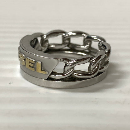 【中古品】【メンズ/レディース】 DIESEL ディーゼル チェーンリング 193-251124-ya-07-izu サイズ：下記参照 カラー：シルバー 万代Net店