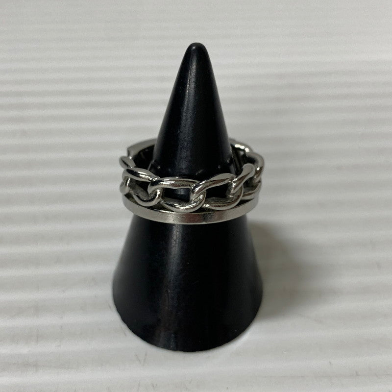 【中古品】【メンズ/レディース】 DIESEL ディーゼル チェーンリング 193-251124-ya-07-izu サイズ：下記参照 カラー：シルバー 万代Net店