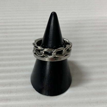 【中古品】【メンズ/レディース】 DIESEL ディーゼル チェーンリング 193-251124-ya-07-izu サイズ：下記参照 カラー：シルバー 万代Net店