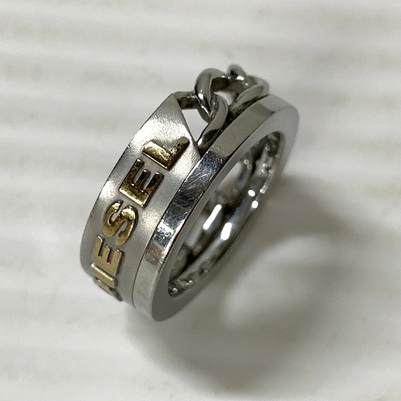 【中古品】【メンズ/レディース】 DIESEL ディーゼル チェーンリング 193-251124-ya-07-izu サイズ：下記参照 カラー：シルバー 万代Net店