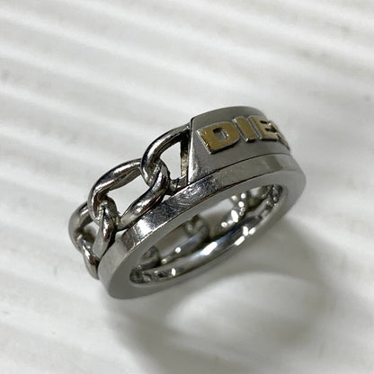 【中古品】【メンズ/レディース】 DIESEL ディーゼル チェーンリング 193-251124-ya-07-izu サイズ：下記参照 カラー：シルバー 万代Net店
