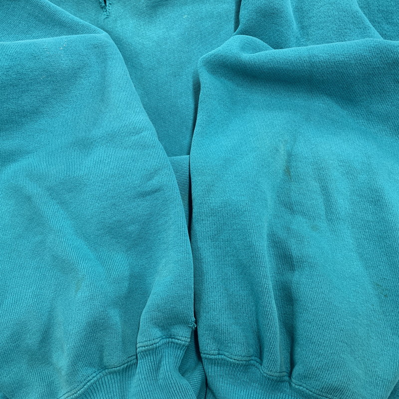 【現状渡し品】【メンズ】 Champion チャンピオン REVERSE WEAVE SWEATSHIRT リバースウィーブ スウェットシャツ 刺繍タグ USA製 目無し トレーナー 長袖 トップス 146-251116-as-02-izu サイズ：XL カラー：ターコイズブルー 万代Net店