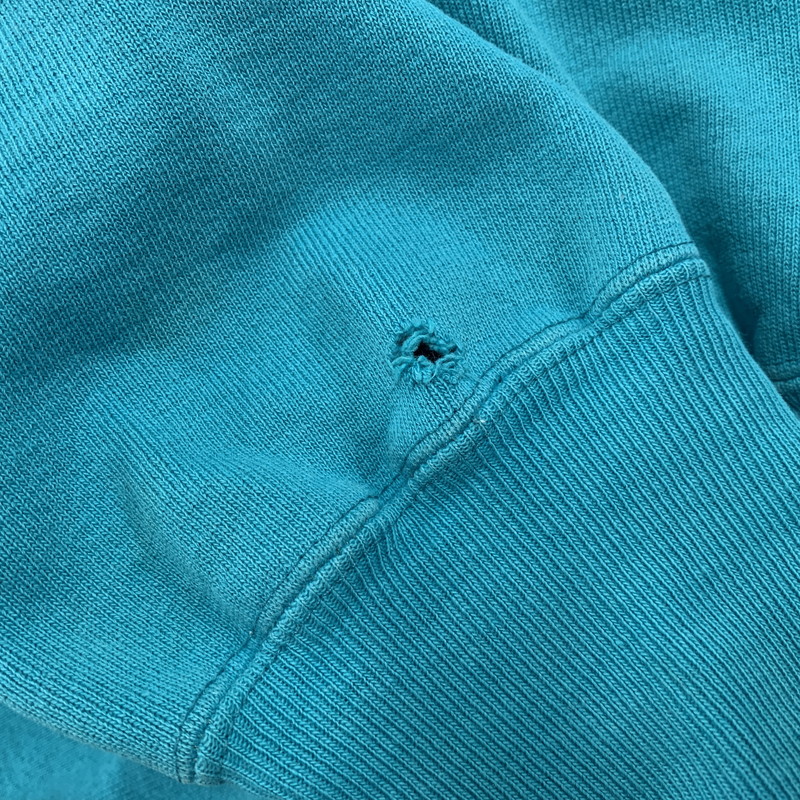 【現状渡し品】【メンズ】 Champion チャンピオン REVERSE WEAVE SWEATSHIRT リバースウィーブ スウェットシャツ 刺繍タグ USA製 目無し トレーナー 長袖 トップス 146-251116-as-02-izu サイズ：XL カラー：ターコイズブルー 万代Net店