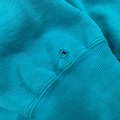 【現状渡し品】【メンズ】 Champion チャンピオン REVERSE WEAVE SWEATSHIRT リバースウィーブ スウェットシャツ 刺繍タグ USA製 目無し トレーナー 長袖 トップス 146-251116-as-02-izu サイズ：XL カラー：ターコイズブルー 万代Net店