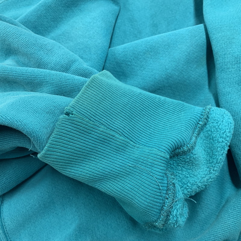 【現状渡し品】【メンズ】 Champion チャンピオン REVERSE WEAVE SWEATSHIRT リバースウィーブ スウェットシャツ 刺繍タグ USA製 目無し トレーナー 長袖 トップス 146-251116-as-02-izu サイズ：XL カラー：ターコイズブルー 万代Net店