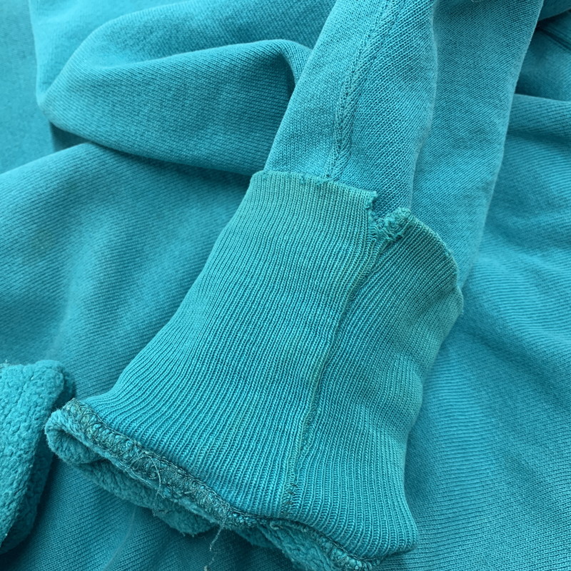 【現状渡し品】【メンズ】 Champion チャンピオン REVERSE WEAVE SWEATSHIRT リバースウィーブ スウェットシャツ 刺繍タグ USA製 目無し トレーナー 長袖 トップス 146-251116-as-02-izu サイズ：XL カラー：ターコイズブルー 万代Net店