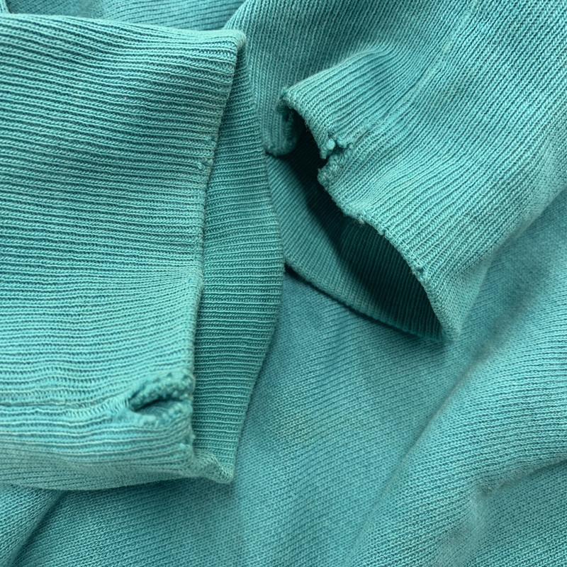 【現状渡し品】【メンズ】 Champion チャンピオン REVERSE WEAVE SWEATSHIRT リバースウィーブ スウェットシャツ 刺繍タグ USA製 目無し トレーナー 長袖 トップス 146-251116-as-02-izu サイズ：XL カラー：ターコイズブルー 万代Net店