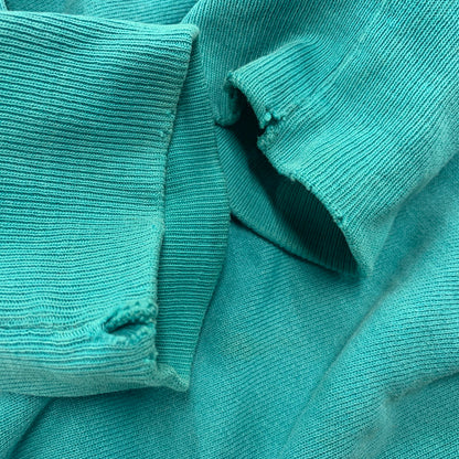 【現状渡し品】【メンズ】 Champion チャンピオン REVERSE WEAVE SWEATSHIRT リバースウィーブ スウェットシャツ 刺繍タグ USA製 目無し トレーナー 長袖 トップス 146-251116-as-02-izu サイズ：XL カラー：ターコイズブルー 万代Net店