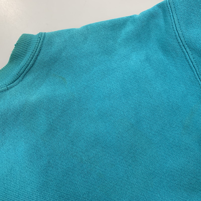 【現状渡し品】【メンズ】 Champion チャンピオン REVERSE WEAVE SWEATSHIRT リバースウィーブ スウェットシャツ 刺繍タグ USA製 目無し トレーナー 長袖 トップス 146-251116-as-02-izu サイズ：XL カラー：ターコイズブルー 万代Net店
