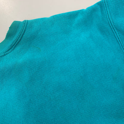 【現状渡し品】【メンズ】 Champion チャンピオン REVERSE WEAVE SWEATSHIRT リバースウィーブ スウェットシャツ 刺繍タグ USA製 目無し トレーナー 長袖 トップス 146-251116-as-02-izu サイズ：XL カラー：ターコイズブルー 万代Net店