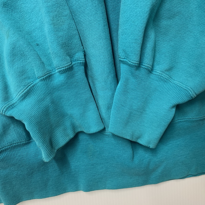 【現状渡し品】【メンズ】 Champion チャンピオン REVERSE WEAVE SWEATSHIRT リバースウィーブ スウェットシャツ 刺繍タグ USA製 目無し トレーナー 長袖 トップス 146-251116-as-02-izu サイズ：XL カラー：ターコイズブルー 万代Net店