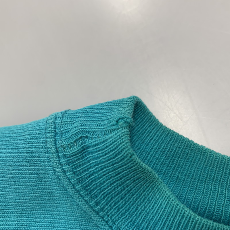 【現状渡し品】【メンズ】 Champion チャンピオン REVERSE WEAVE SWEATSHIRT リバースウィーブ スウェットシャツ 刺繍タグ USA製 目無し トレーナー 長袖 トップス 146-251116-as-02-izu サイズ：XL カラー：ターコイズブルー 万代Net店