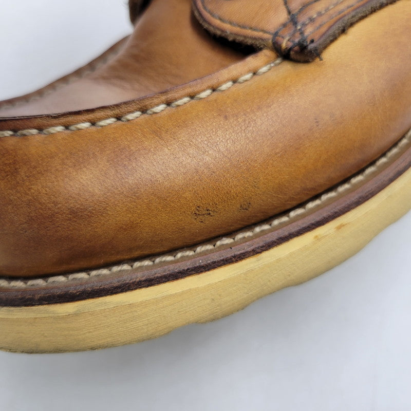 【中古品】【メンズ】 RED WING レッドウィング IRISH SETTER CLASSIC MOC TOE 875 アイリッシュセッター クラシックモックトゥ USA製 刺繍羽タグ ブーツ シューズ 靴 164-251115-as-30-izu サイズ：7.5 カラー：ブラウン 万代Net店