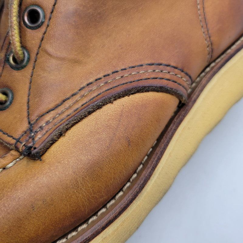 【中古品】【メンズ】 RED WING レッドウィング IRISH SETTER CLASSIC MOC TOE 875 アイリッシュセッター クラシックモックトゥ USA製 刺繍羽タグ ブーツ シューズ 靴 164-251115-as-30-izu サイズ：7.5 カラー：ブラウン 万代Net店