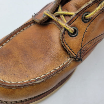 【中古品】【メンズ】 RED WING レッドウィング IRISH SETTER CLASSIC MOC TOE 875 アイリッシュセッター クラシックモックトゥ USA製 刺繍羽タグ ブーツ シューズ 靴 164-251115-as-30-izu サイズ：7.5 カラー：ブラウン 万代Net店