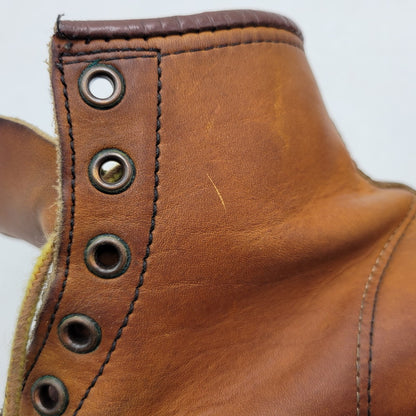 【中古品】【メンズ】 RED WING レッドウィング IRISH SETTER CLASSIC MOC TOE 875 アイリッシュセッター クラシックモックトゥ USA製 刺繍羽タグ ブーツ シューズ 靴 164-251115-as-30-izu サイズ：7.5 カラー：ブラウン 万代Net店