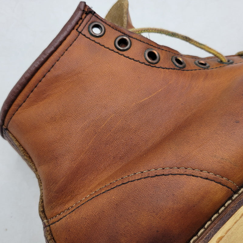 【中古品】【メンズ】 RED WING レッドウィング IRISH SETTER CLASSIC MOC TOE 875 アイリッシュセッター クラシックモックトゥ USA製 刺繍羽タグ ブーツ シューズ 靴 164-251115-as-30-izu サイズ：7.5 カラー：ブラウン 万代Net店