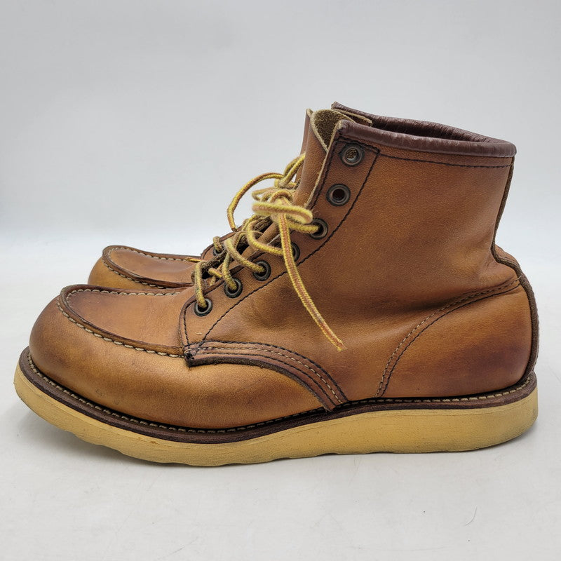 【中古品】【メンズ】 RED WING レッドウィング IRISH SETTER CLASSIC MOC TOE 875 アイリッシュセッター クラシックモックトゥ USA製 刺繍羽タグ ブーツ シューズ 靴 164-251115-as-30-izu サイズ：7.5 カラー：ブラウン 万代Net店