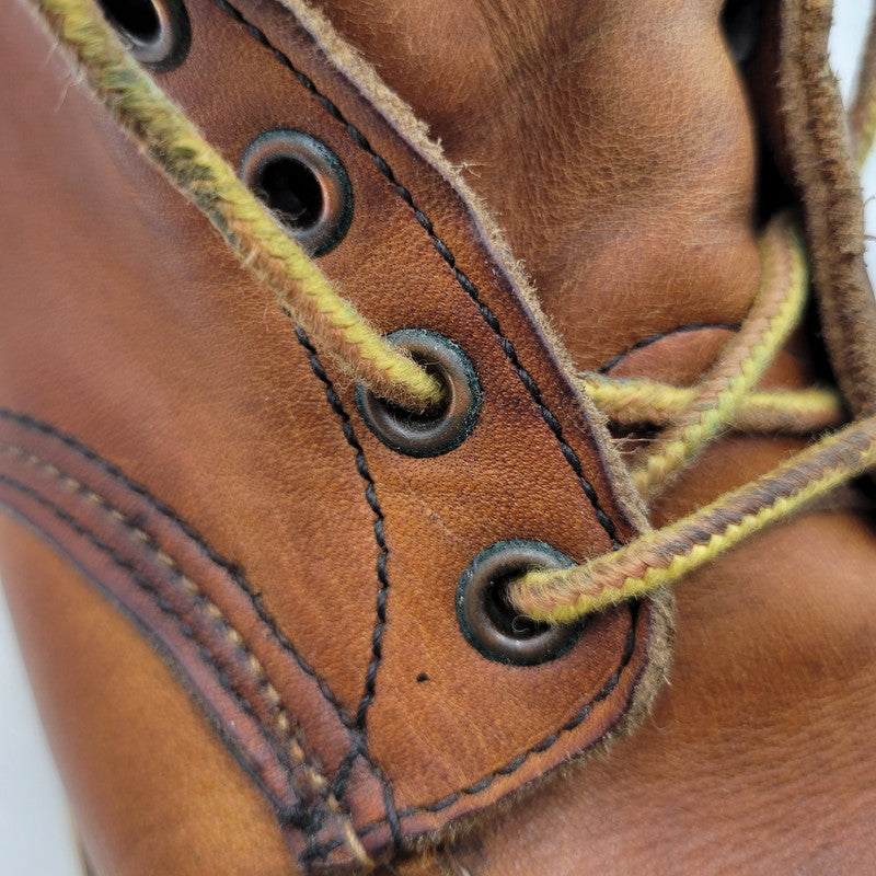 【中古品】【メンズ】 RED WING レッドウィング IRISH SETTER CLASSIC MOC TOE 875 アイリッシュセッター クラシックモックトゥ USA製 刺繍羽タグ ブーツ シューズ 靴 164-251115-as-30-izu サイズ：7.5 カラー：ブラウン 万代Net店