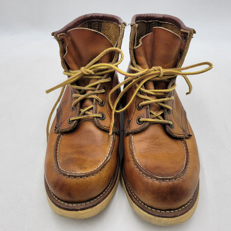 【中古品】【メンズ】 RED WING レッドウィング IRISH SETTER CLASSIC MOC TOE 875 アイリッシュセッター クラシックモックトゥ USA製 刺繍羽タグ ブーツ シューズ 靴 164-251115-as-30-izu サイズ：7.5 カラー：ブラウン 万代Net店