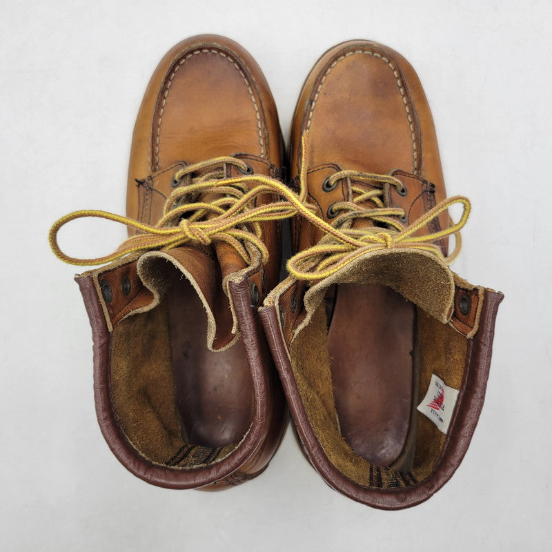 【中古品】【メンズ】 RED WING レッドウィング IRISH SETTER CLASSIC MOC TOE 875 アイリッシュセッター クラシックモックトゥ USA製 刺繍羽タグ ブーツ シューズ 靴 164-251115-as-30-izu サイズ：7.5 カラー：ブラウン 万代Net店