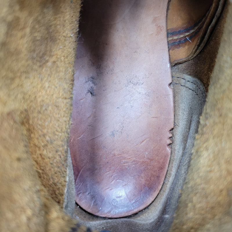 【中古品】【メンズ】 RED WING レッドウィング IRISH SETTER CLASSIC MOC TOE 875 アイリッシュセッター クラシックモックトゥ USA製 刺繍羽タグ ブーツ シューズ 靴 164-251115-as-30-izu サイズ：7.5 カラー：ブラウン 万代Net店