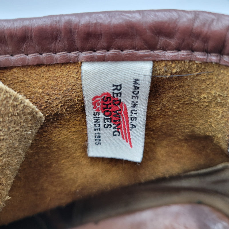 【中古品】【メンズ】 RED WING レッドウィング IRISH SETTER CLASSIC MOC TOE 875 アイリッシュセッター クラシックモックトゥ USA製 刺繍羽タグ ブーツ シューズ 靴 164-251115-as-30-izu サイズ：7.5 カラー：ブラウン 万代Net店