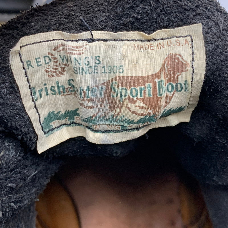 【中古品】【メンズ】 RED WING レッドウィング IRISH SETTER アイリッシュセッター USA製 四角犬タグ ブーツ シューズ 靴 164-251116-as-18-izu サイズ：7.5 カラー：ブラック 万代Net店