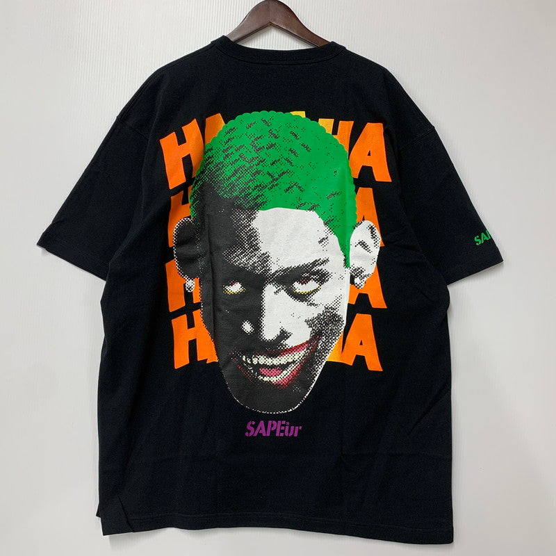 【中古美品】【メンズ】 SAPEUR サプール HARLEQUIN S/S TEE A0023-470 ハーレクイン ショートスリーブ Tシャツ 半袖 トップス 142-251116-as-04-izu サイズ：XXL カラー：ブラック 万代Net店