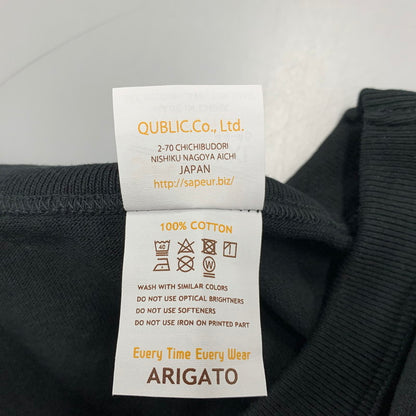 【中古美品】【メンズ】 SAPEUR サプール HARLEQUIN S/S TEE A0023-470 ハーレクイン ショートスリーブ Tシャツ 半袖 トップス 142-251116-as-04-izu サイズ：XXL カラー：ブラック 万代Net店