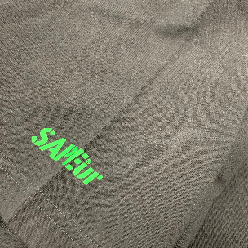 【中古美品】【メンズ】 SAPEUR サプール HARLEQUIN S/S TEE A0023-470 ハーレクイン ショートスリーブ Tシャツ 半袖 トップス 142-251116-as-04-izu サイズ：XXL カラー：ブラック 万代Net店