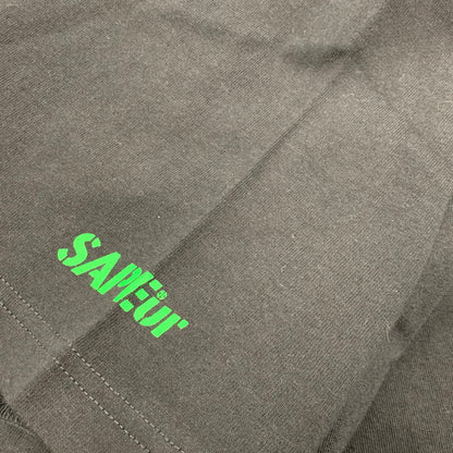 【中古美品】【メンズ】 SAPEUR サプール HARLEQUIN S/S TEE A0023-470 ハーレクイン ショートスリーブ Tシャツ 半袖 トップス 142-251116-as-04-izu サイズ：XXL カラー：ブラック 万代Net店