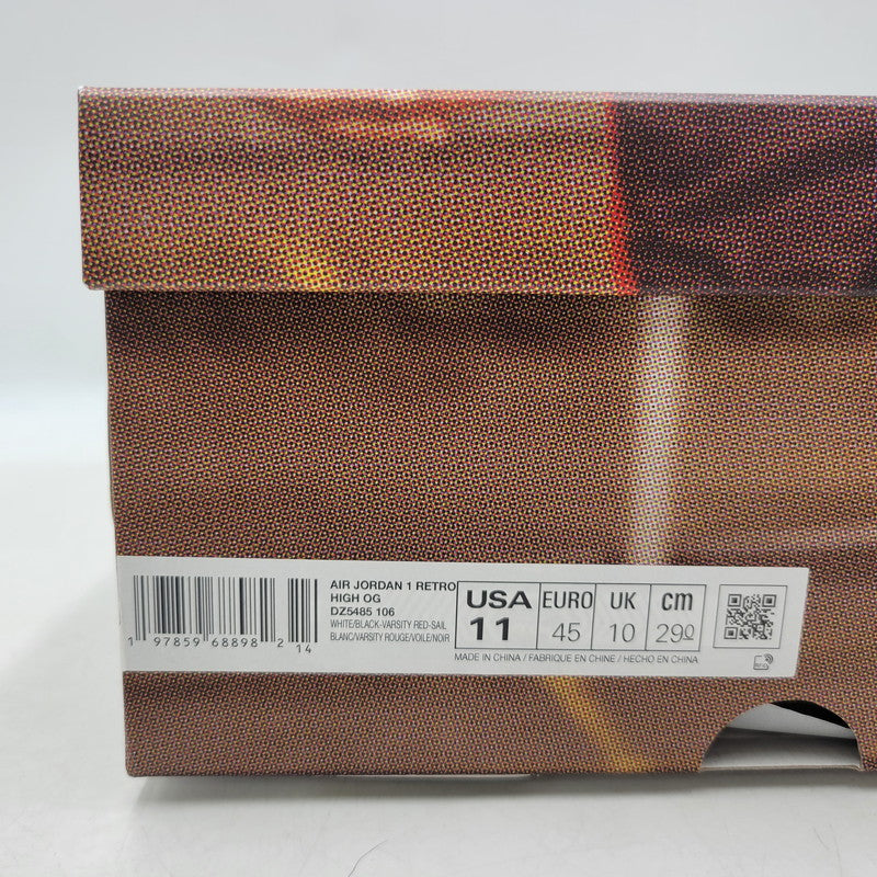 【中古美品】【メンズ】 NIKE ナイキ AIR JORDAN 1 RETRO HIGH OG DZ5485-106 エア ジョーダン 1 レトロ ハイ OG スニーカー シューズ 靴 160-251115-as-27-izu サイズ：29cm カラー：WHITE/BLACK-VARSITY RED-SAIL 万代Net店