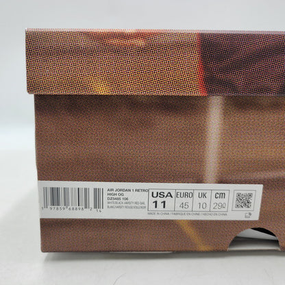 【中古美品】【メンズ】 NIKE ナイキ AIR JORDAN 1 RETRO HIGH OG DZ5485-106 エア ジョーダン 1 レトロ ハイ OG スニーカー シューズ 靴 160-251115-as-27-izu サイズ：29cm カラー：WHITE/BLACK-VARSITY RED-SAIL 万代Net店