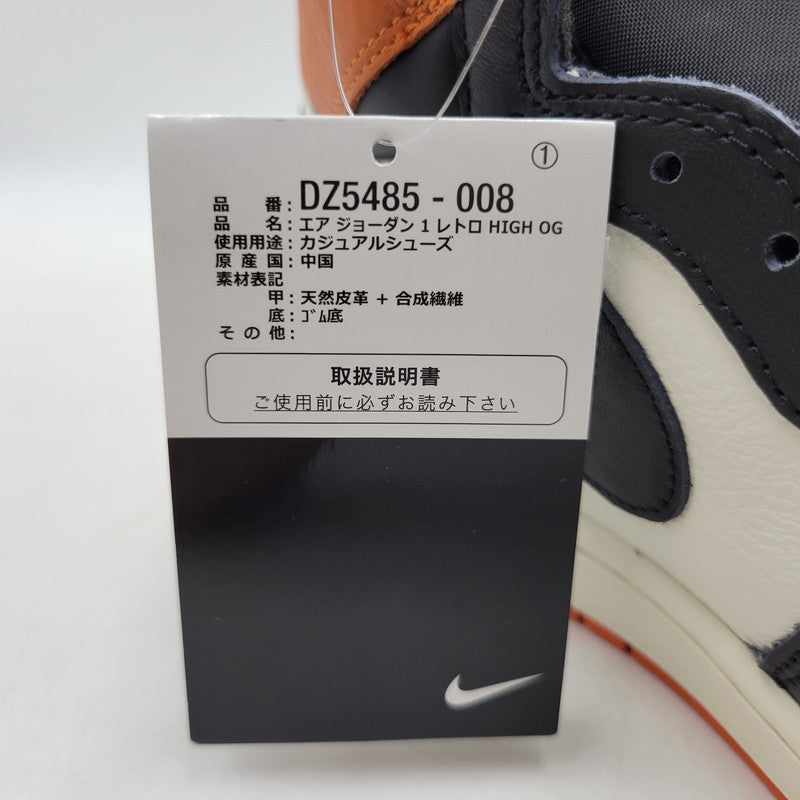 【中古美品】【メンズ】 NIKE ナイキ AIR JORDAN 1 RETRO HIGH OG DZ5485-008 エア ジョーダン 1 レトロ ハイ OG スニーカー シューズ 靴 160-251115-as-26-izu サイズ：29cm カラー：BLACK/BLACK-SAIL-STARFISH 万代Net店