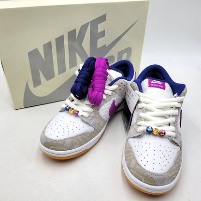 【中古美品】【メンズ】 NIKE SB ナイキエスビー × RAYSSA LEAL ライッサ・レアウ DUNK LOW PRM RL FZ5251-001 SB ダンク ロー プレミアム RL スニーカー シューズ 靴 160-251115-as-28-izu サイズ：28.5cm カラー：PURE PLATINUM/DEEP ROYAL BLUE 万代Net店