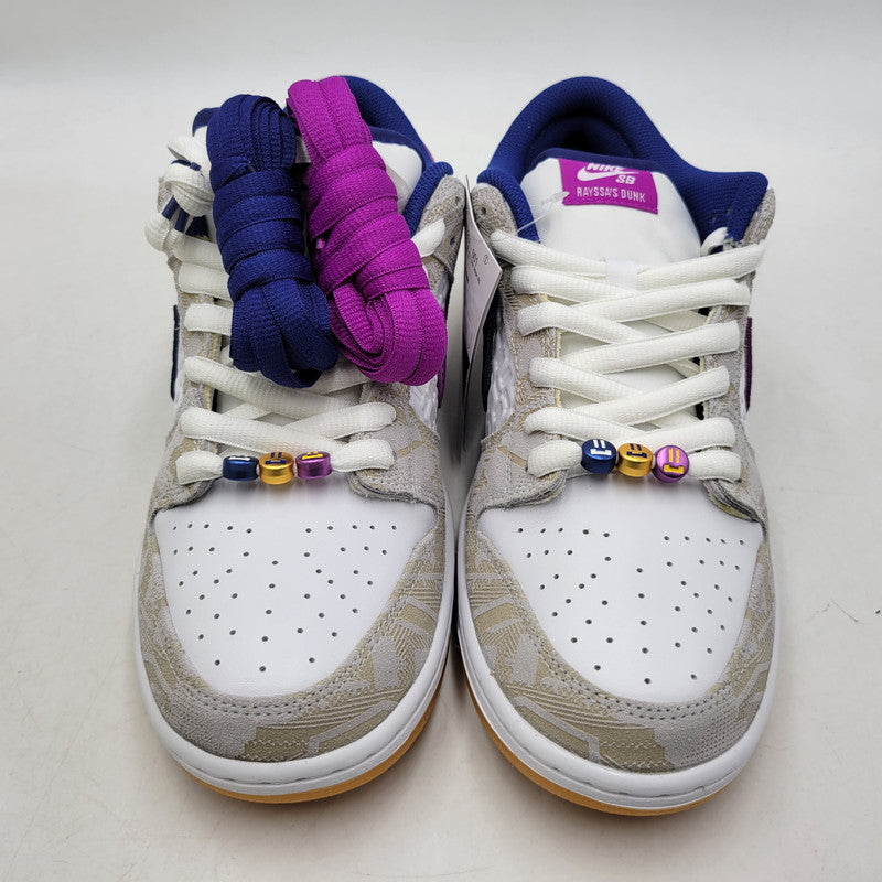 【中古美品】【メンズ】 NIKE SB ナイキエスビー × RAYSSA LEAL ライッサ・レアウ DUNK LOW PRM RL FZ5251-001 SB ダンク ロー プレミアム RL スニーカー シューズ 靴 160-251115-as-28-izu サイズ：28.5cm カラー：PURE PLATINUM/DEEP ROYAL BLUE 万代Net店