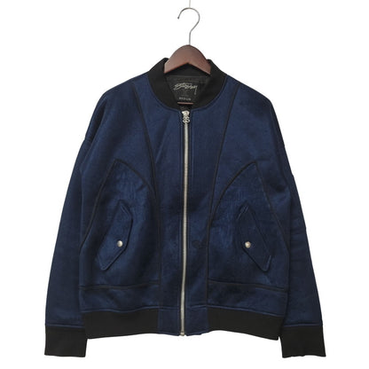 【中古品】【メンズ】 STUSSY ステューシー WORLD TOUR BACKPRINT POLYESTER JACKET ワールドツアー バックプリント ポリエステル ジャケット アウター 142-251123-cs-11-izu サイズ：M カラー：ネイビー×ブラック 万代Net店