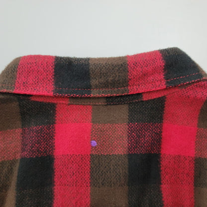 【中古品】【メンズ】 STUSSY ステューシー 紫タグ COTTON CHECK LS SHIRT コットン チェック ロングスリーブ シャツ トップス 長袖 142-251123-cs-10-izu サイズ：XL カラー：マルチ 万代Net店