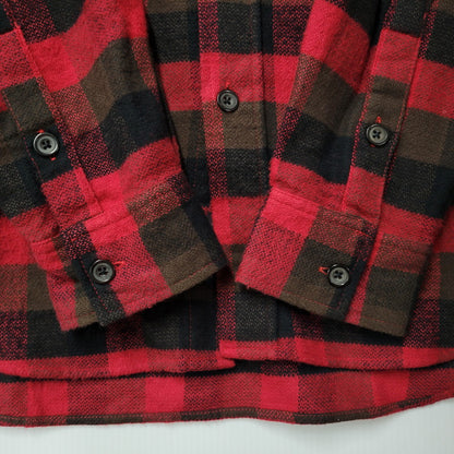 【中古品】【メンズ】 STUSSY ステューシー 紫タグ COTTON CHECK LS SHIRT コットン チェック ロングスリーブ シャツ トップス 長袖 142-251123-cs-10-izu サイズ：XL カラー：マルチ 万代Net店