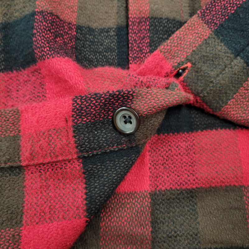 【中古品】【メンズ】 STUSSY ステューシー 紫タグ COTTON CHECK LS SHIRT コットン チェック ロングスリーブ シャツ トップス 長袖 142-251123-cs-10-izu サイズ：XL カラー：マルチ 万代Net店